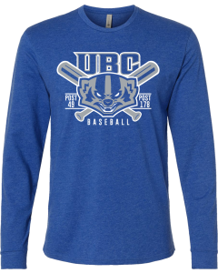 CVC Long Sleeve T-Shirt with Badger Bats Logo