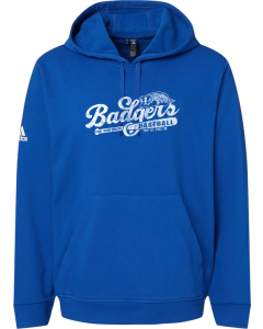 Fleece Hooded Sweatshirt with Old School Badger Logo