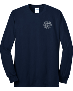 Port & Co Long Sleeve Core Blend Tee with Axes Logo