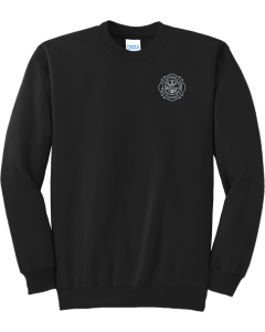Port & Co Essential Fleece Crewneck Sweatshirt with Axes Logo