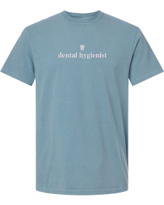 Unisex Garment-Dyed Heavyweight T-Shirt with Embroidered Dental Tooth Logo