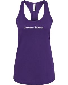 Women's Jersey Racerback Tank with Uptown Tavern Tank Top Logo